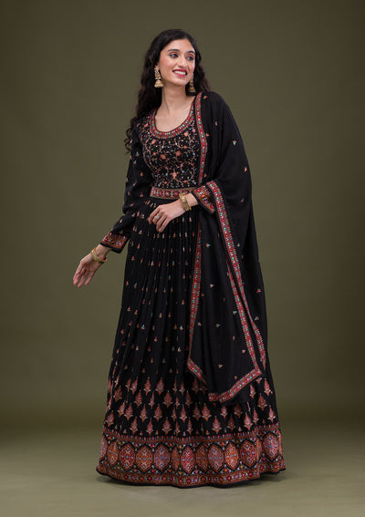 Georgette Red Anarkali Suits at Rs 1299 in Dehradun | ID: 27046482533